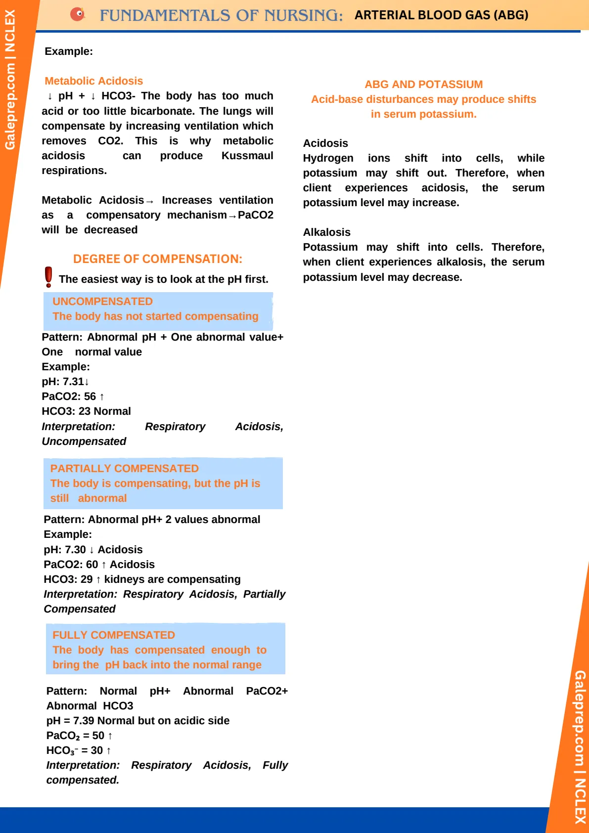 Arterial Blood Gas (ABG) cheat sheet, page 4 of 6