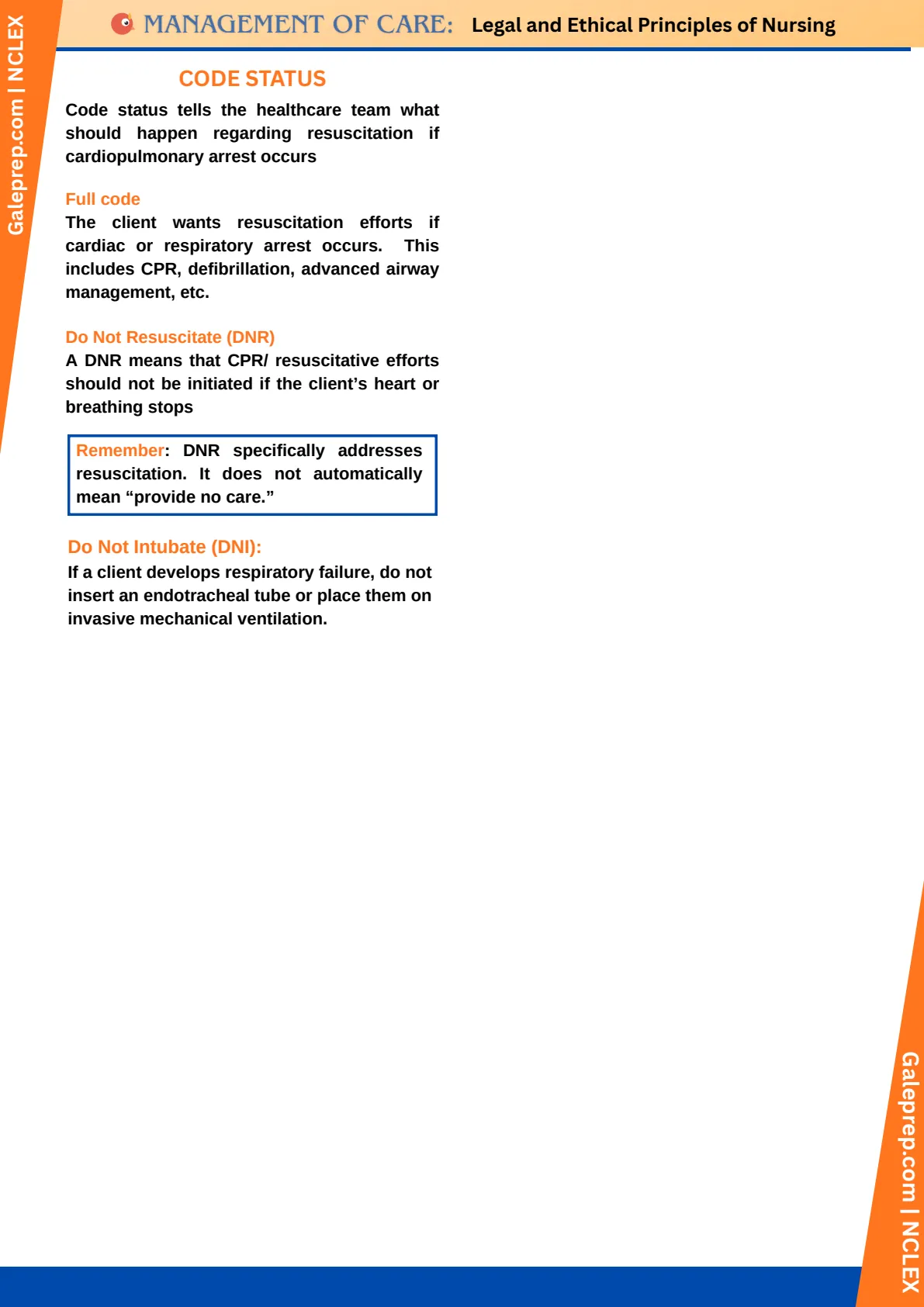 Legal & Ethical Principles of Nursing cheat sheet, page 4 of 4