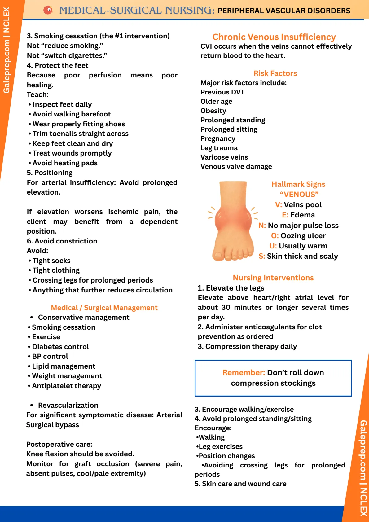 Peripheral Vascular Disorders cheat sheet, page 3 of 5